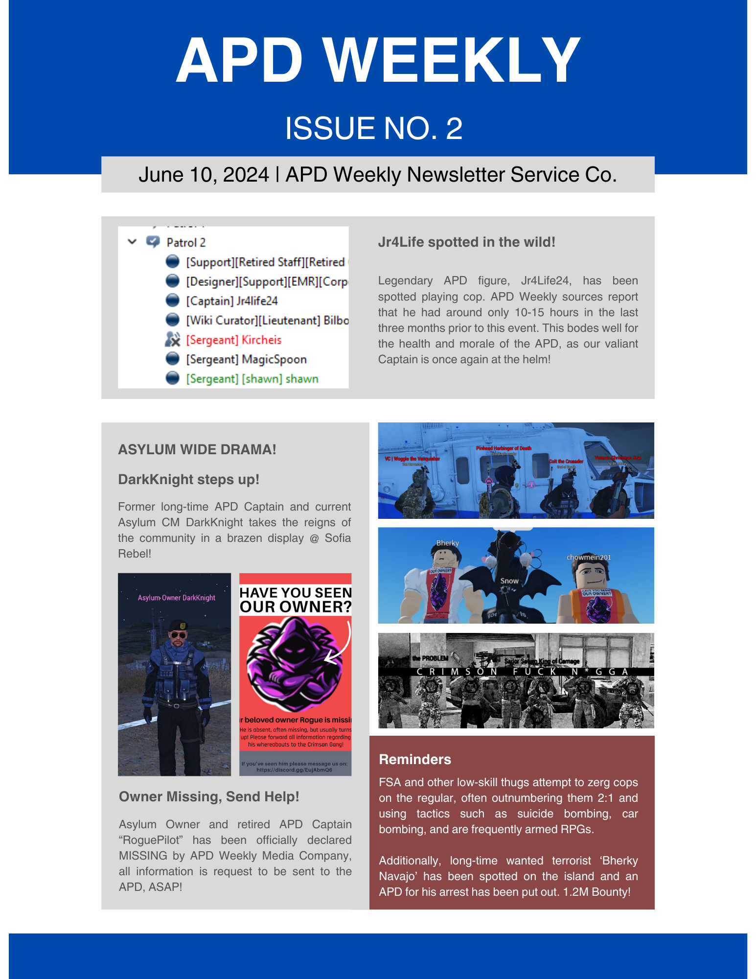 APD Weekly Issue 02 original newsletter image